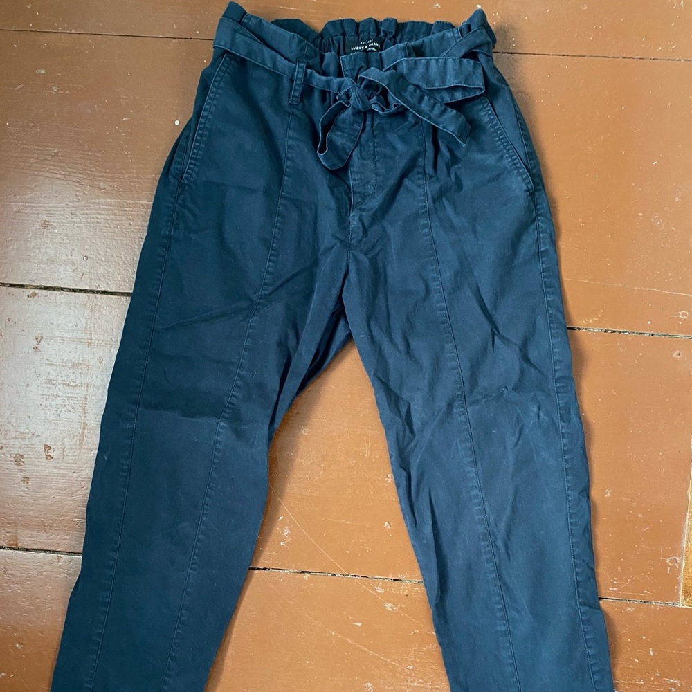 Lucky Brand Navy Tie Pants